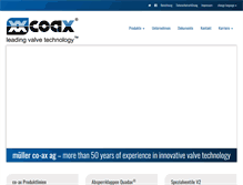Tablet Screenshot of co-ax.com